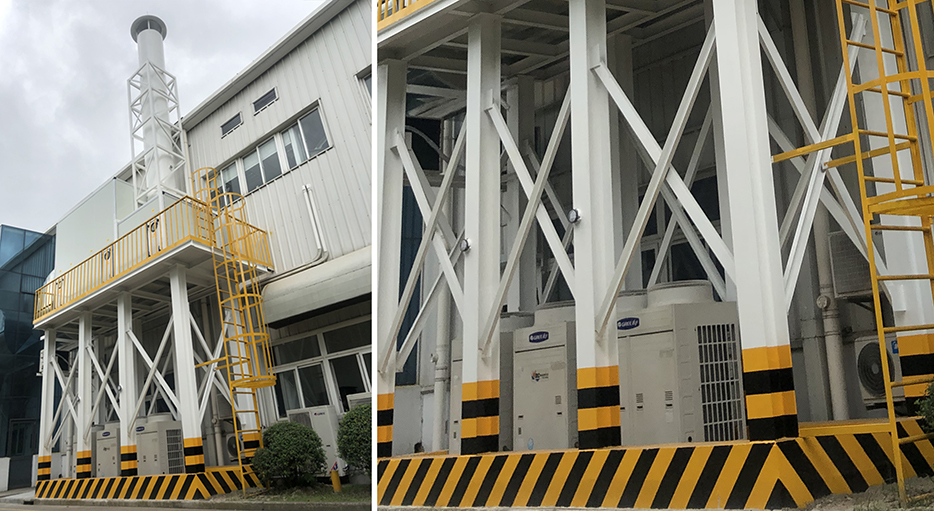 EBPay提供的VOC排风三级过滤箱体技改。